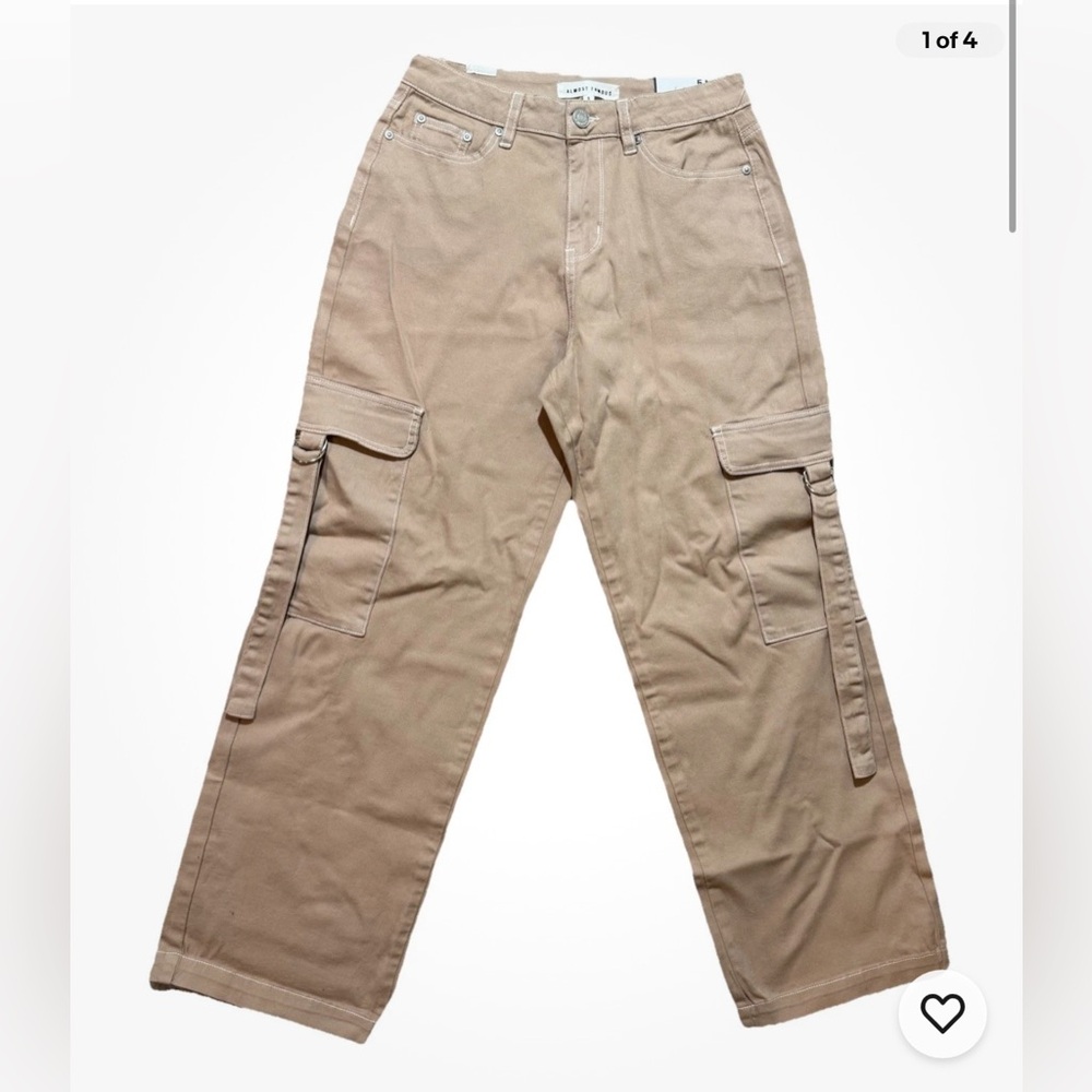 Juniors Cargo/Skater Tan Cargo Pants size 5